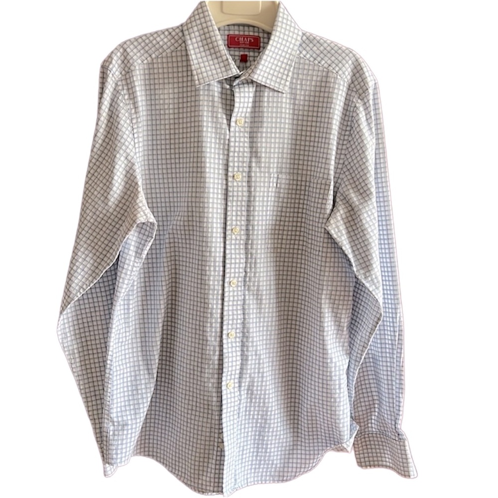 Chaps Est 1978 Men’s Slim fit Long sleeves button down shirt 15.5 34/35